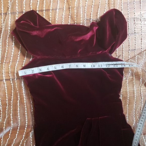 Bhldn anthropologie velvet dress 1940s style xxs 2 - Picture 11 of 12